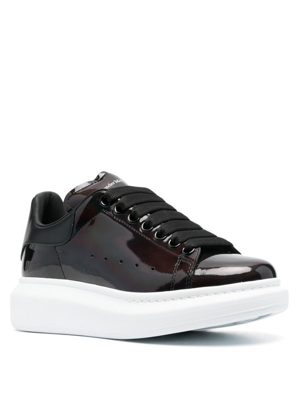 NWT Alexander McQueen Oversized Sneakers Black Patent EU39/US9-10 $695